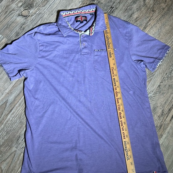 Classic Purple Polo Shirt with Short Sleeves - Picture 3 of 7
